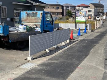 愛西市フェンス取替工事