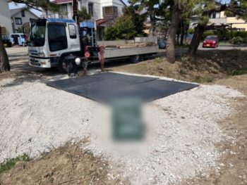 常滑市　鉄板敷設工事